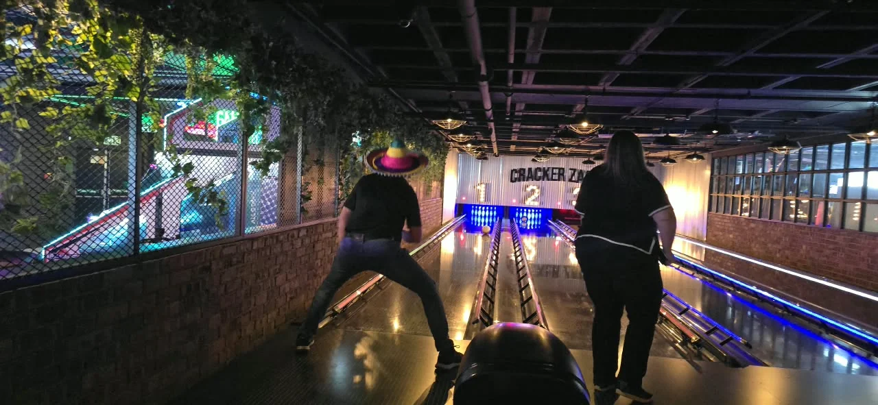 SelfieBox team enjoying the bowling lanes at the Gauteng year-end