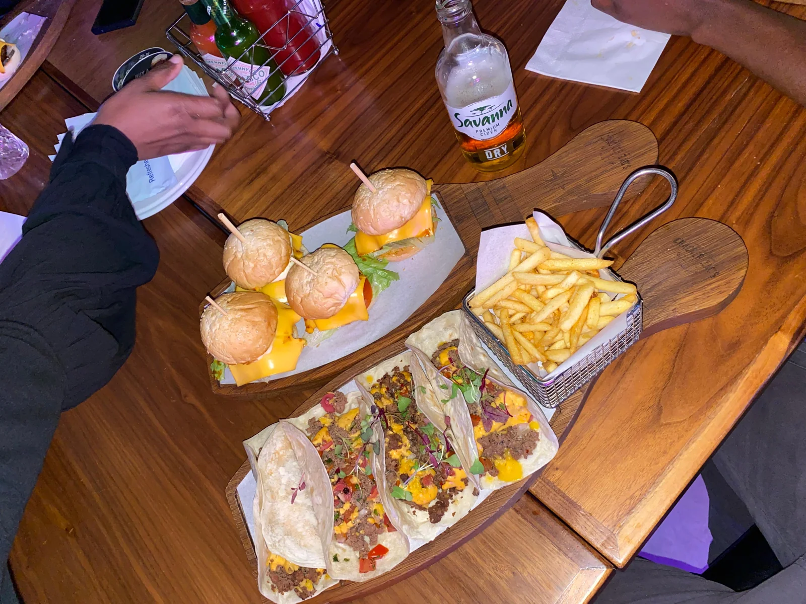 Food shared at the Gauteng year-end celebration