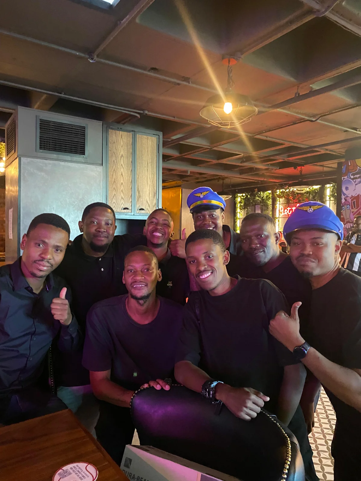 Gauteng team friends posing together at the year-end celebration