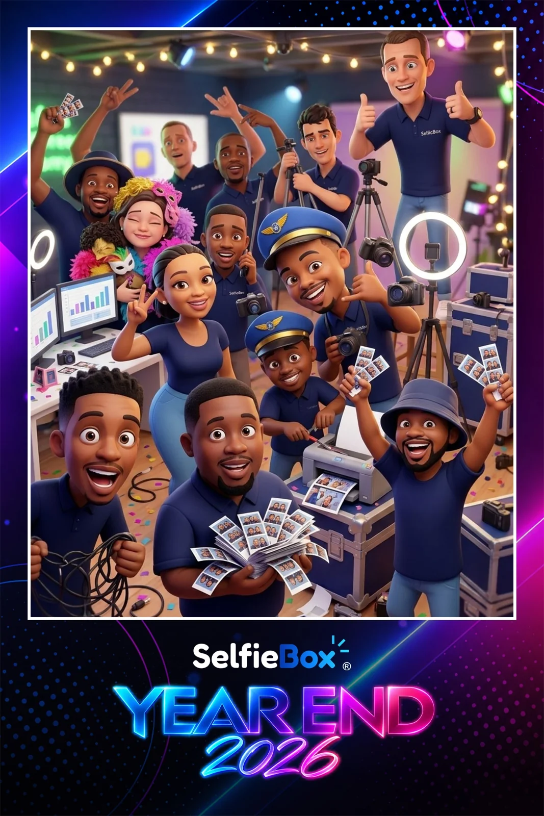 AI effect: large team cartoon