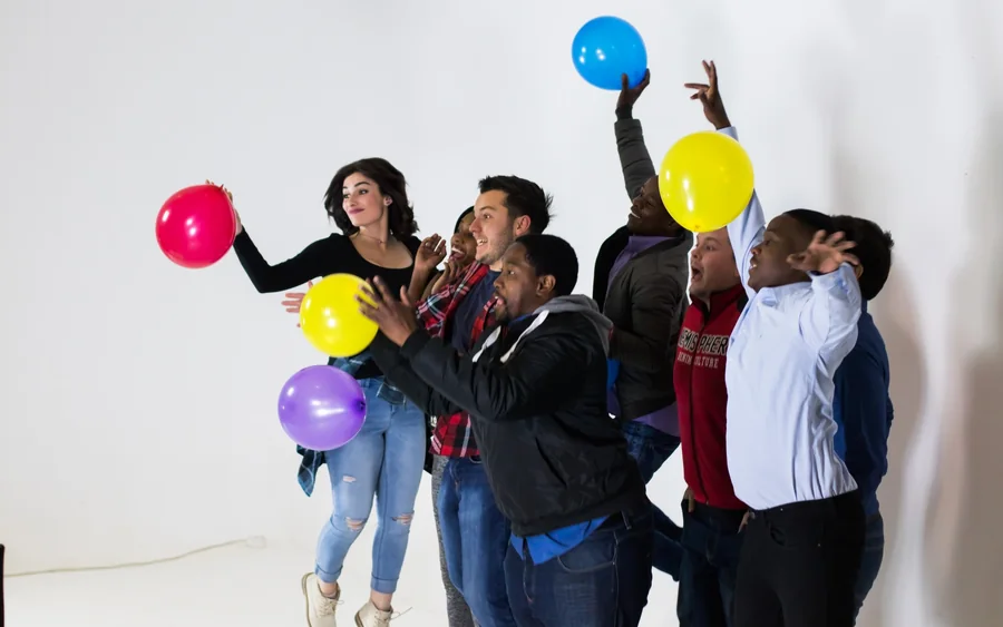 Guests testing the SelfieBox Bullet-Time experience