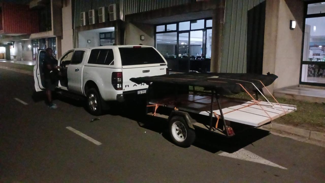 SelfieBox vehicle and trailer carrying event equipment