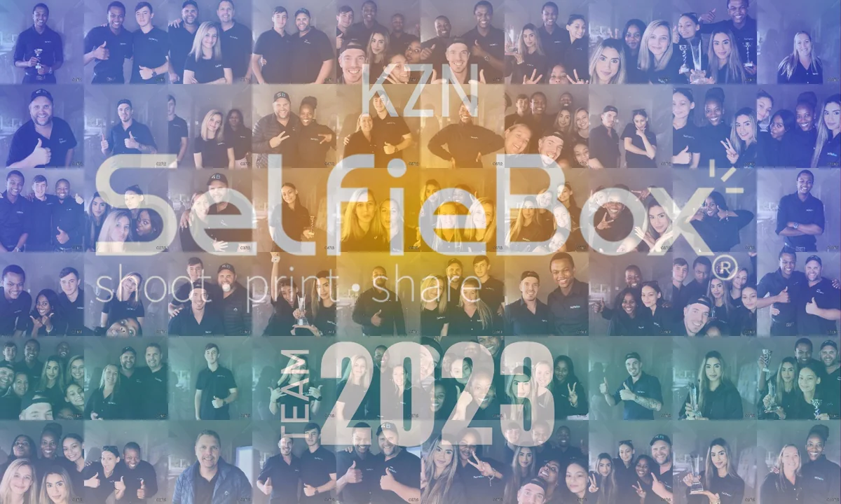 Completed digital artwork for the SelfieBox KZN 2023 team Mosaic Wall