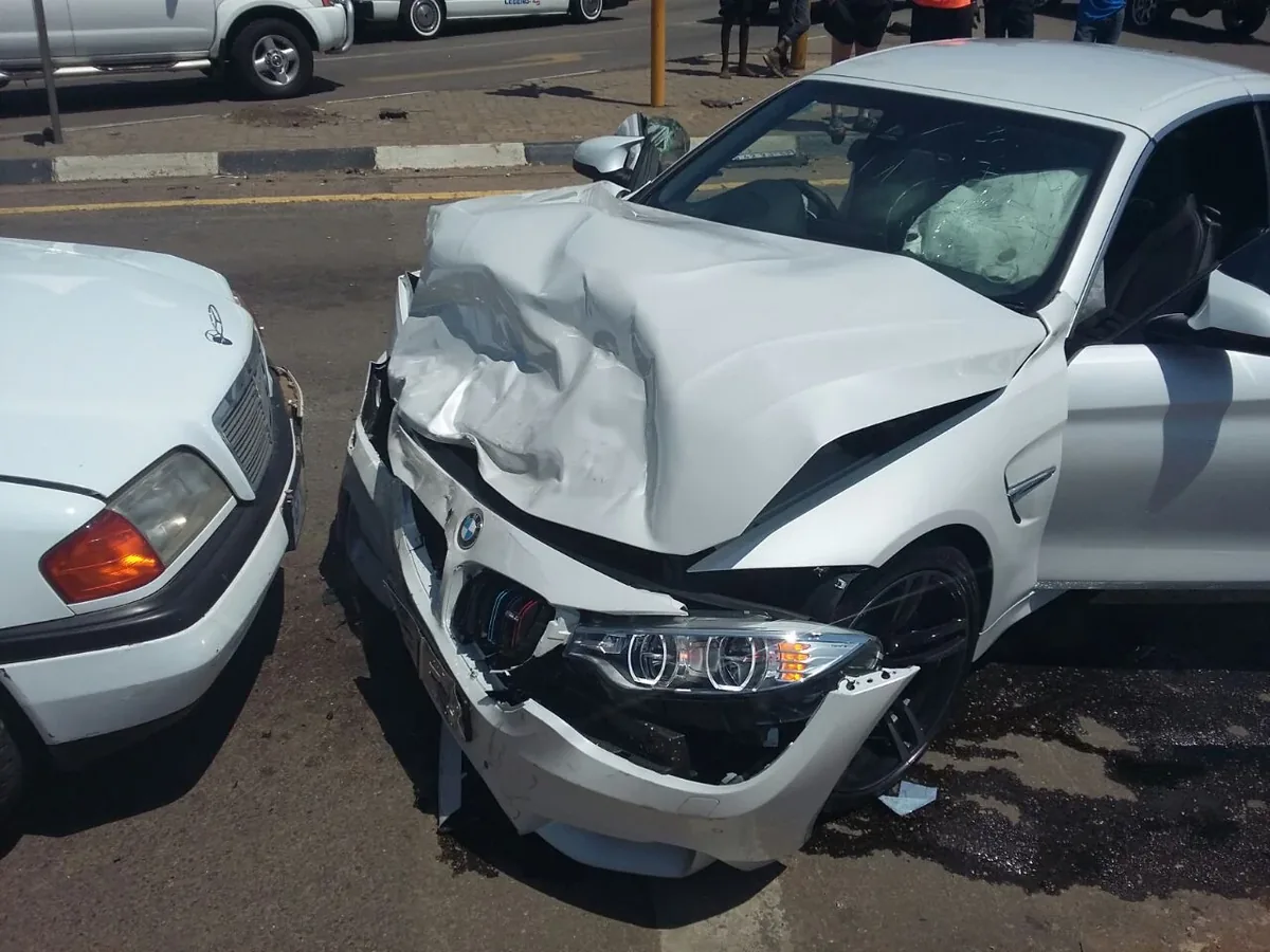 The extent of the damage at an accident scene.