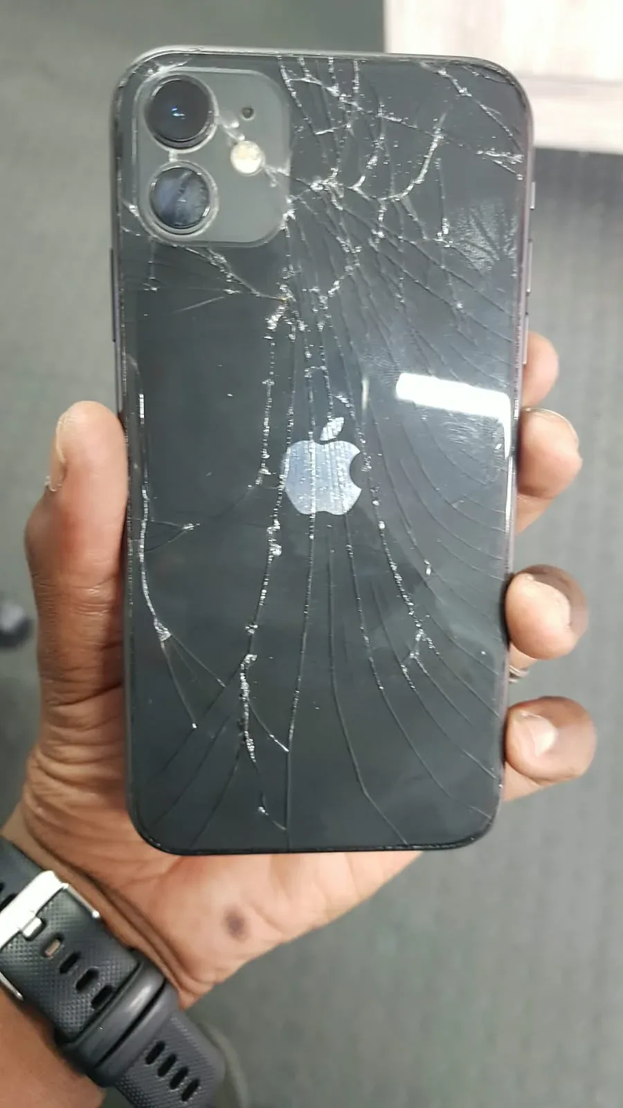 A badly cracked phone: smaller equipment losses add up too.