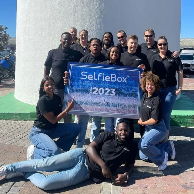 SelfieBox team at a Cape Town company year-end celebration