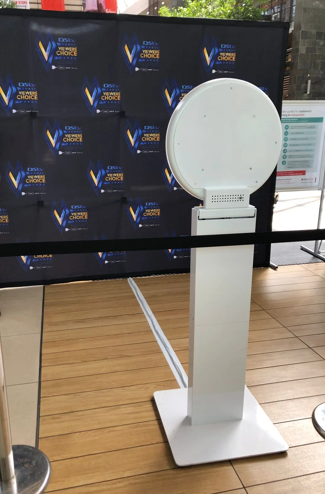 HaloBox with a branded backdrop at a corporate awards event