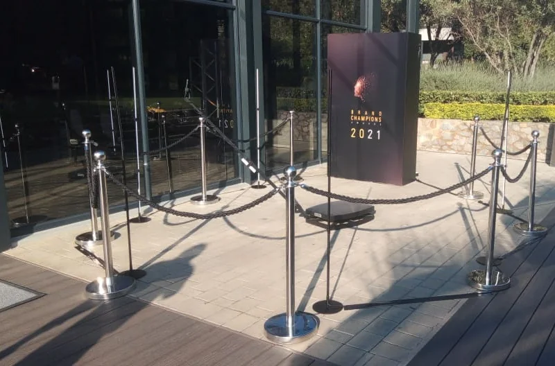 Branded 360 Video Booth arranged for a corporate event