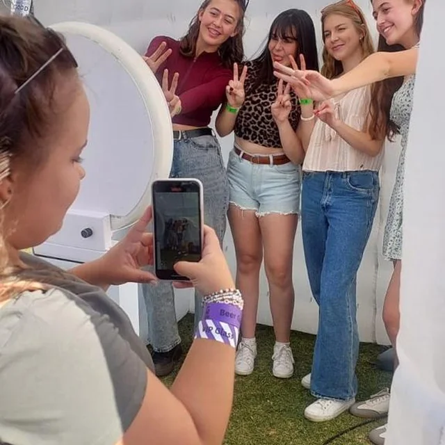 InflataBooth at an event