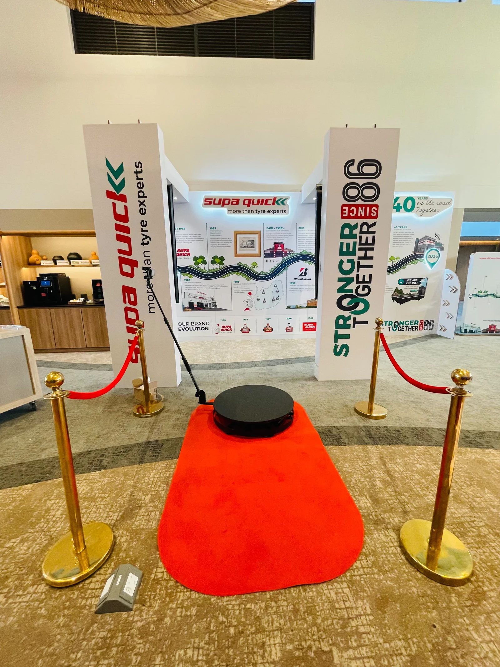 360 Spin video booth for SupaQuick at Stronger Together 2026 at Club Med Ballito