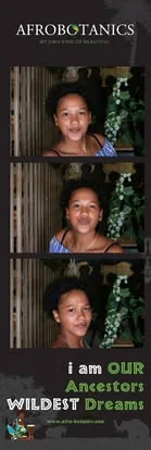 AFROBOTANICS custom branded SelfieBox photo booth strip