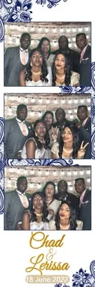 Chad and Lerissa wedding custom SelfieBox photo booth strip