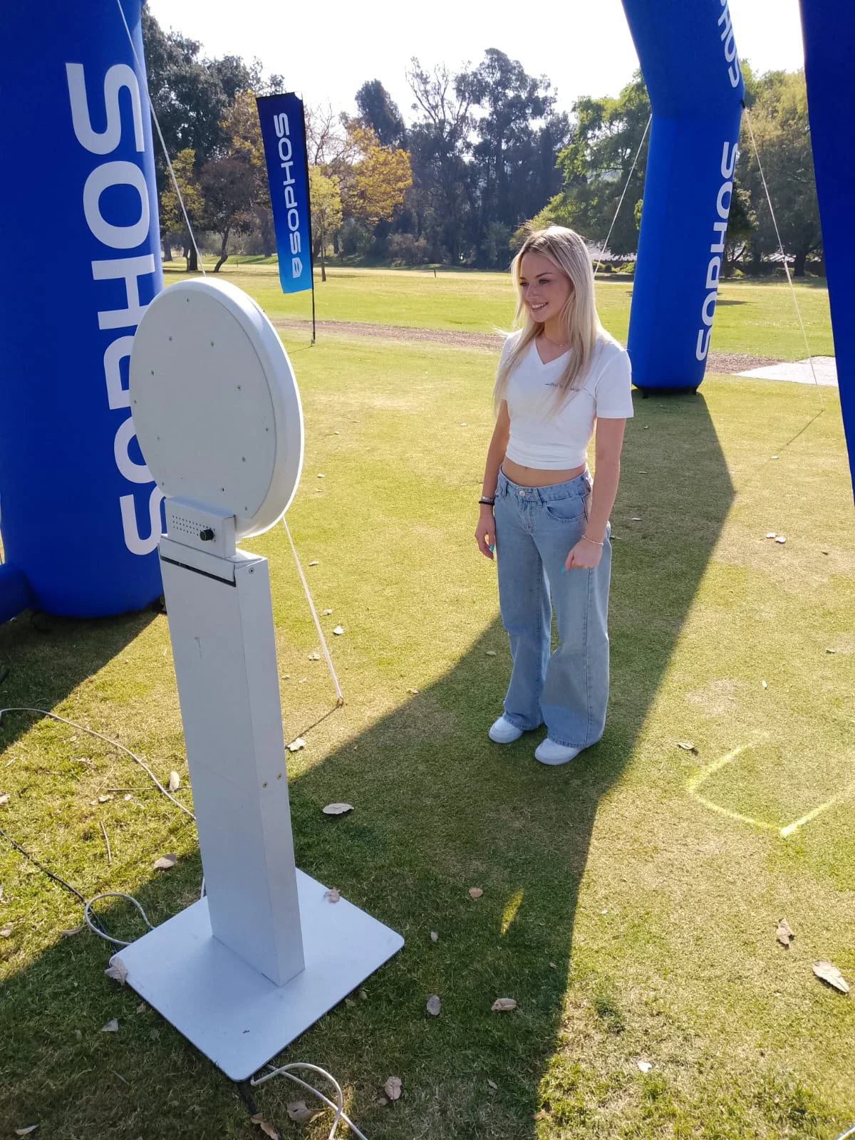 AI photo booth for First Tech at the Golf and Paddle Day in Gauteng
