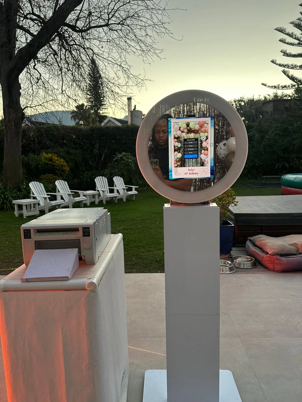 HaloBox photobooth for Tammy Lane at Ruby's 14th birthday in Constantia Hill Cape Town Western Cape