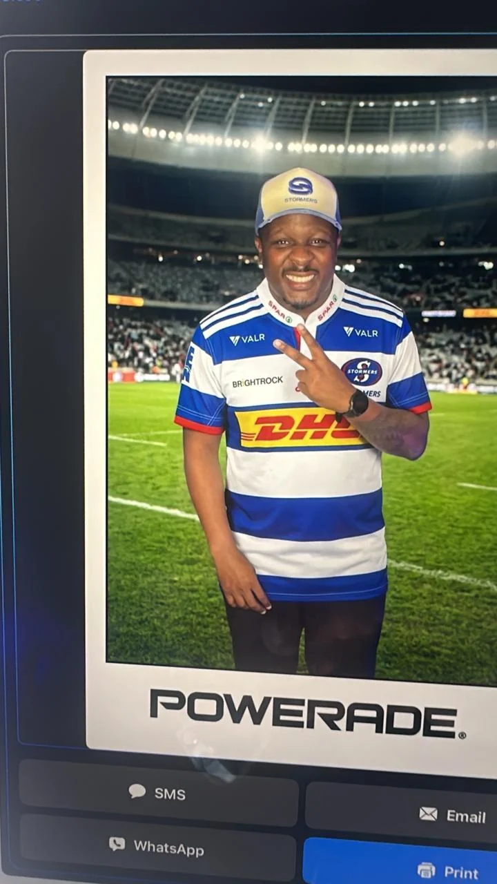 HaloBox photo booth at Powerade's Stormers jersey launch in Cape Town
