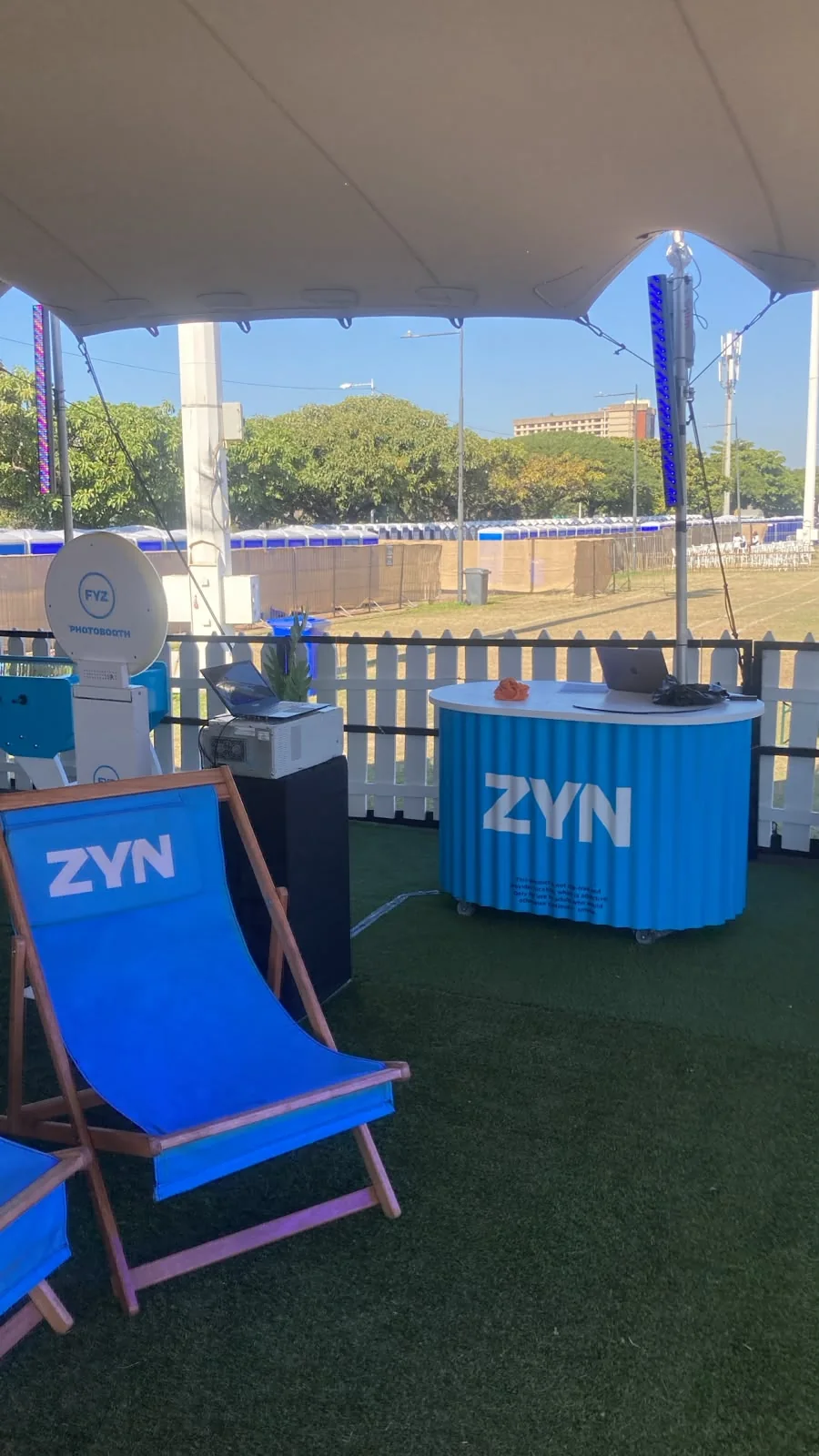 Branded HaloBox for FYZ ZYN at Anywhere In Your City in Durban KwaZulu-Natal