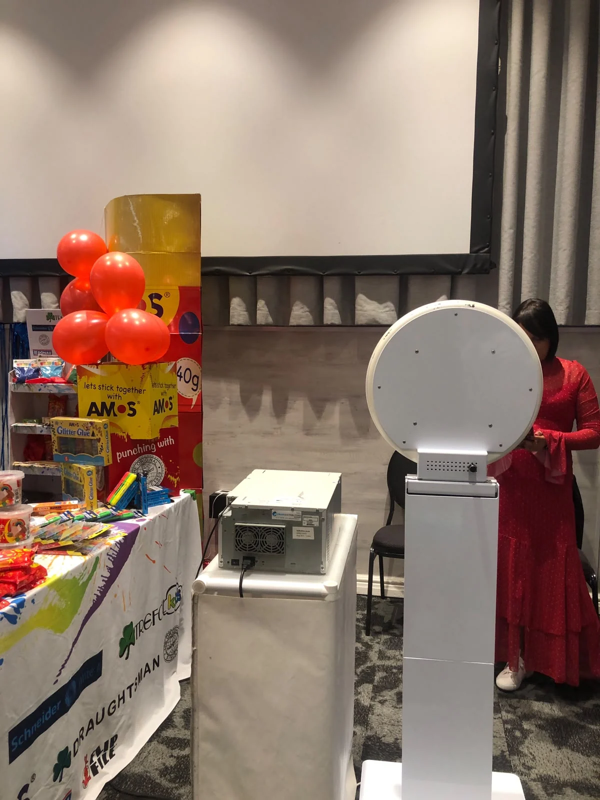 HaloBox photo booth for the Interstat Stationery Expo at Lagoon Beach Hotel