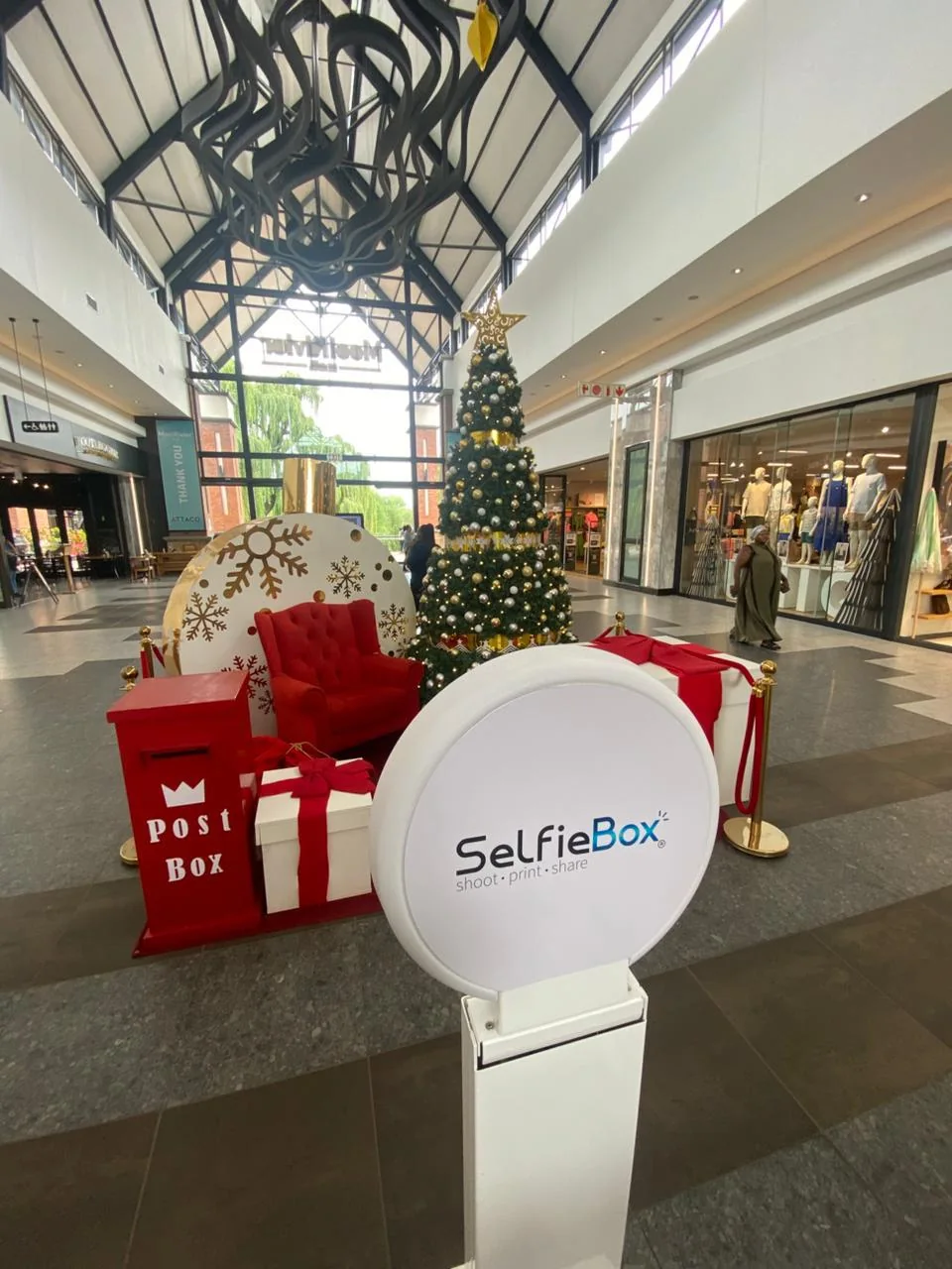Branded HaloBox photobooth at Mooirivier Mall Christmas in Potchefstroom North West