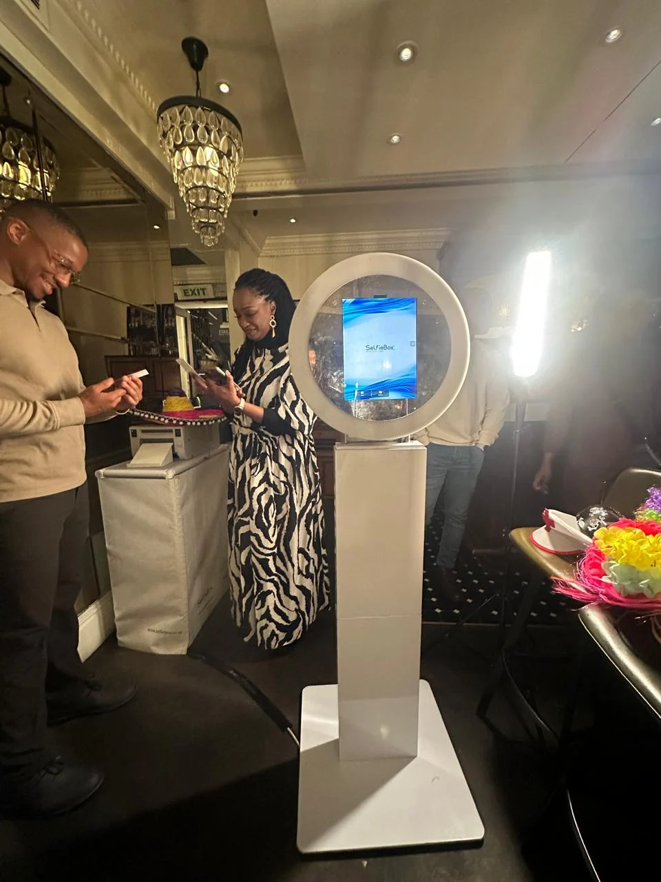 HaloBox for Nobhongo Gxolo 40th birthday celebration on Bree Street in Cape Town Western Cape