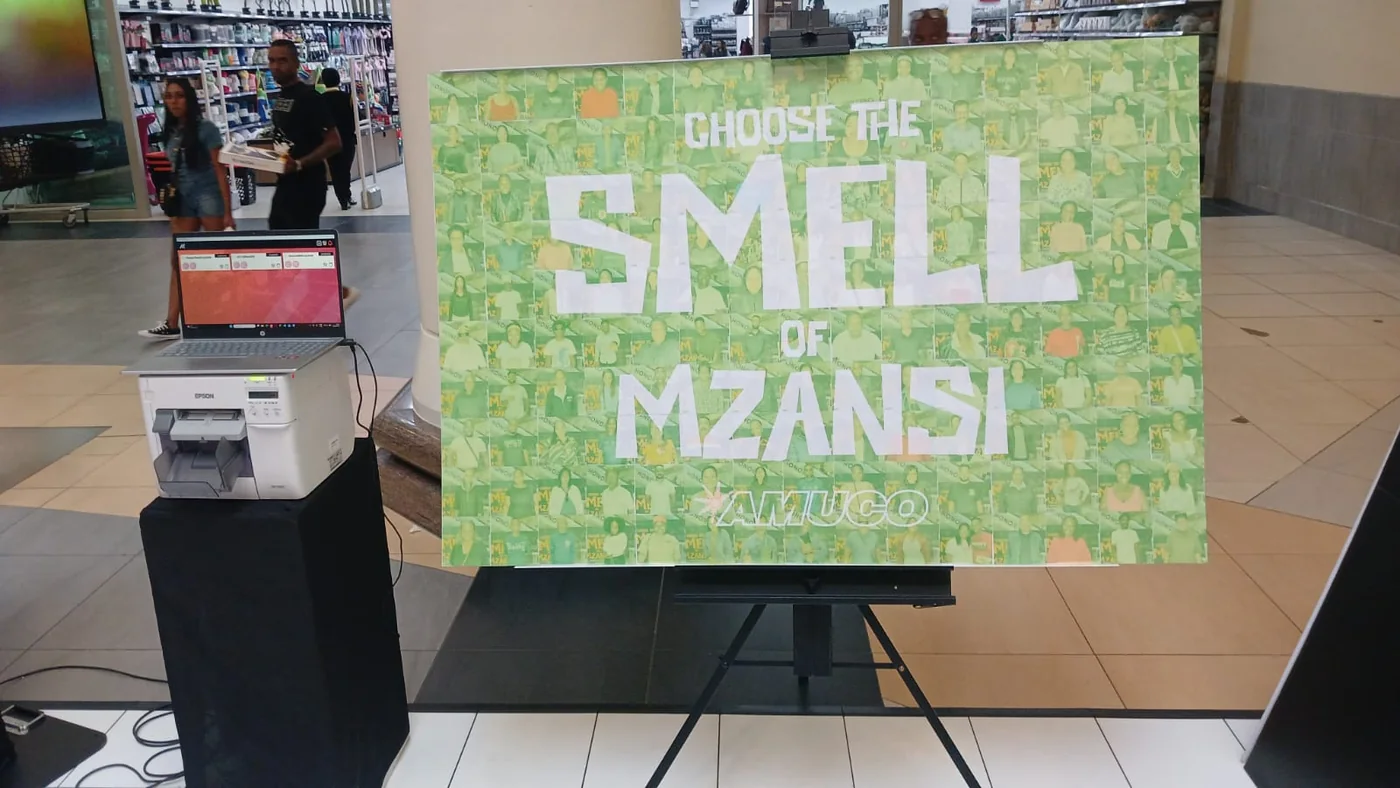 Customised Mosaic Wall for Amuco at Gateway Theatre of Shopping in Durban KwaZulu-Natal