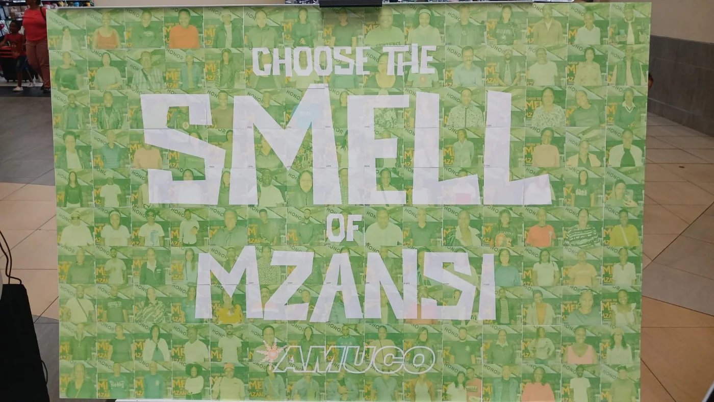 Customised Mosaic Wall for Amuco at Gateway Theatre of Shopping in Durban KwaZulu-Natal