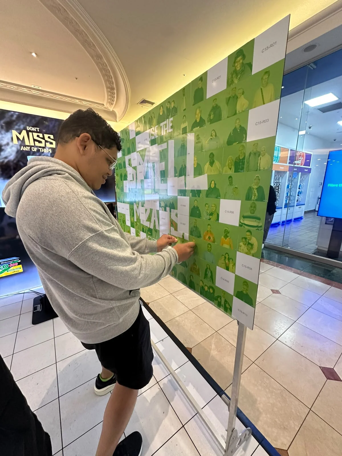Mosaic Wall activation for Marketing to the Max and Amuco at Canal Walk Shopping Centre in Cape Town Western Cape