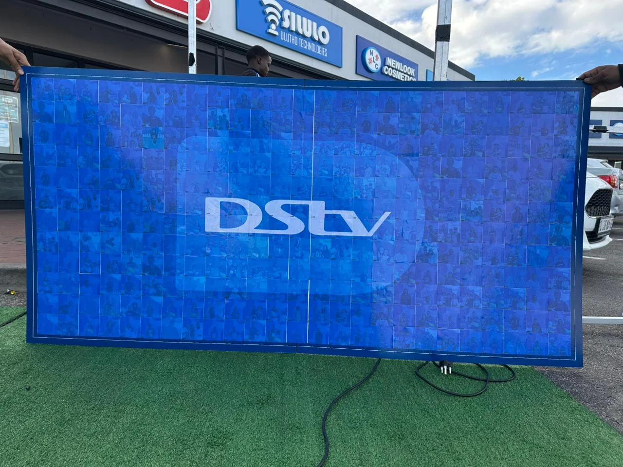 Mosaic Wall for Playmakers at the DStv Trade Marketing World Cup activation in Blue Downs Shopping Centre Cape Town Western Cape