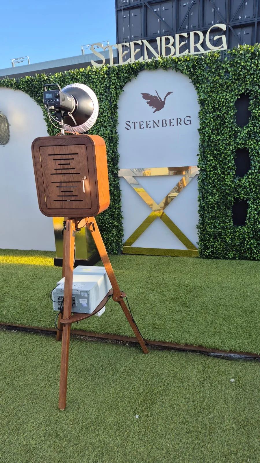 RetroBox setup for Graham Beck and Steenberg at the HollywoodBets Durban July in KwaZulu-Natal