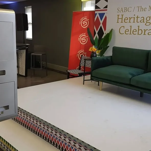 SABC Heritage Day celebration setup with SelfieBox Elite in Johannesburg
