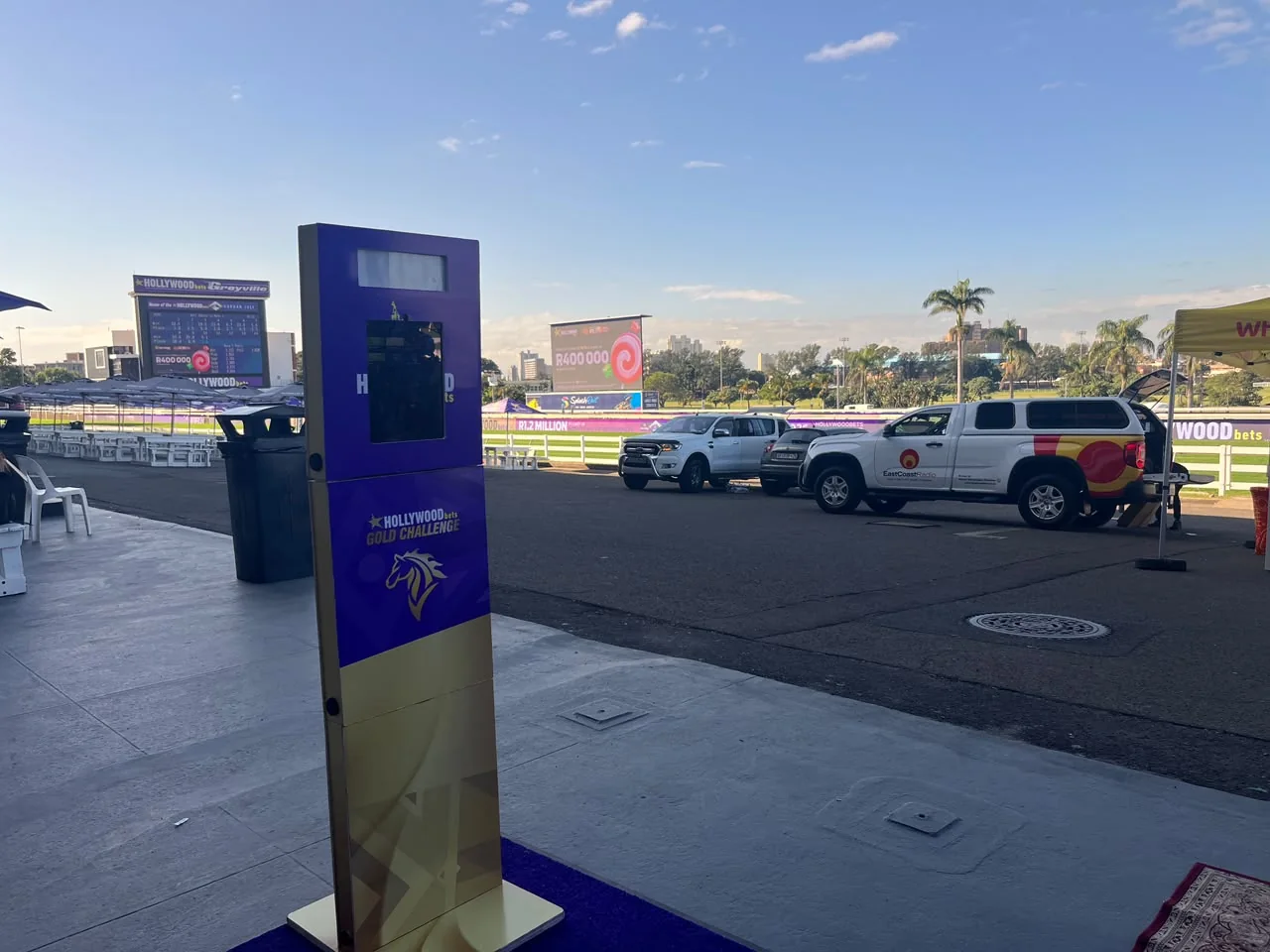Branded Shift photo booth for HollywoodBets Gold Challenge 2026 in KwaZulu-Natal