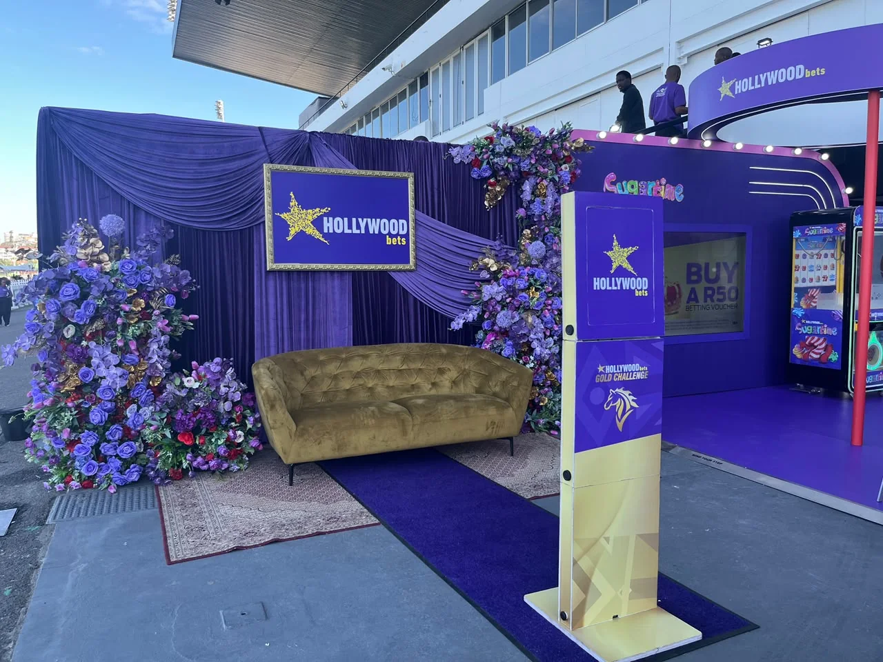 Branded Shift photo booth for HollywoodBets Gold Challenge 2026 in KwaZulu-Natal
