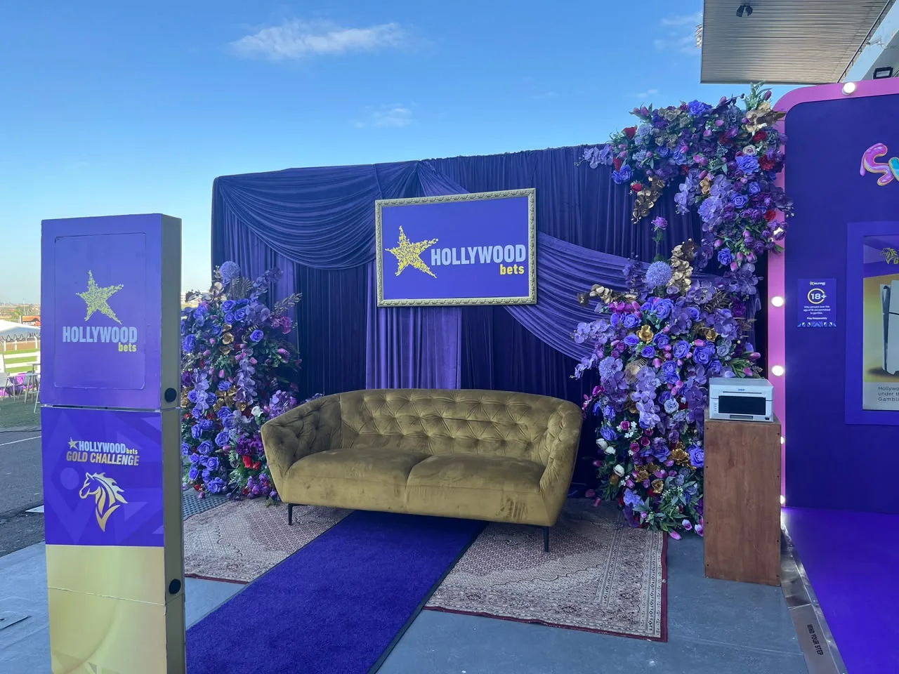 Branded Shift photo booth for HollywoodBets Gold Challenge 2026 in KwaZulu-Natal
