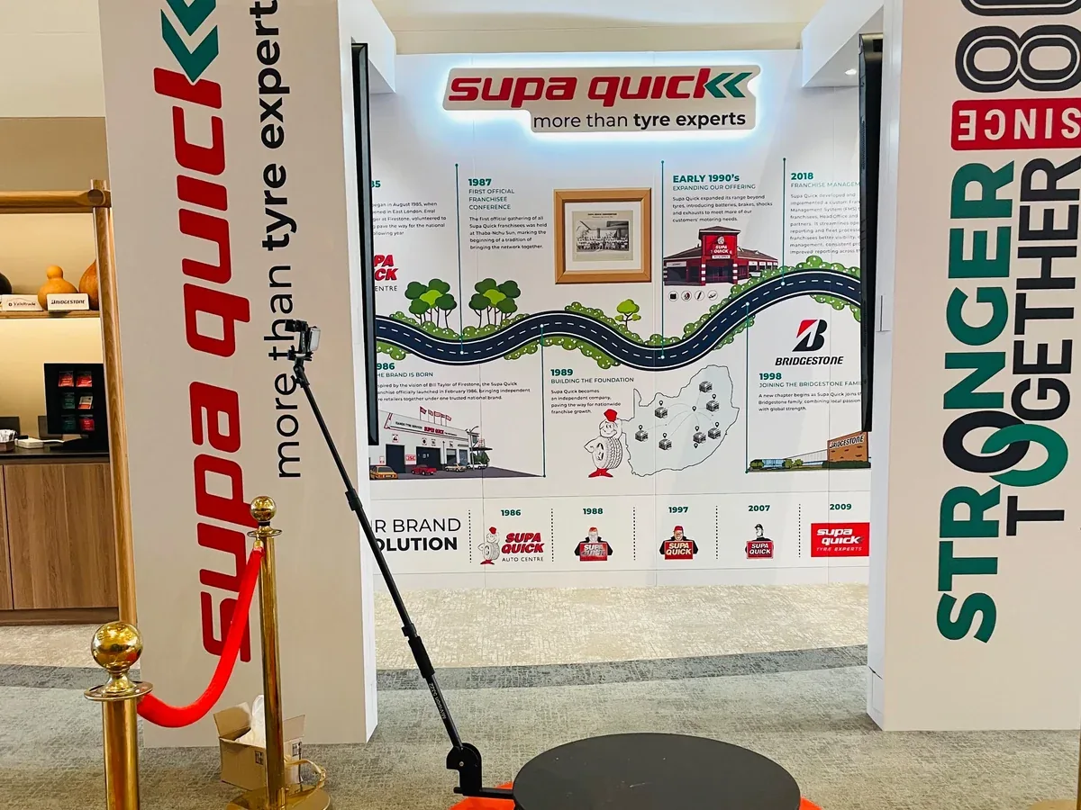 360 Spin video booth for SupaQuick at Stronger Together 2026 at Club Med Ballito