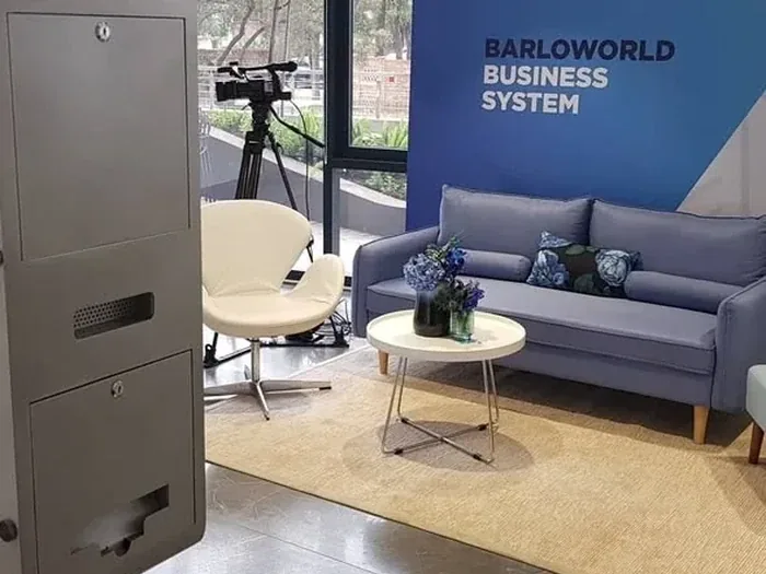 Barloworld corporate event setup with SelfieBox Elite in Gauteng