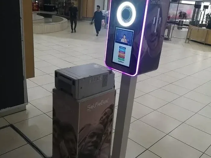 SelfieBox Nano photo booth setup for Edgars in Gauteng