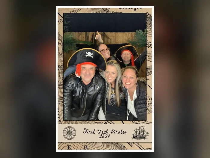 First Tech Pirate theme party in Cape Town with our Retro photo booth
