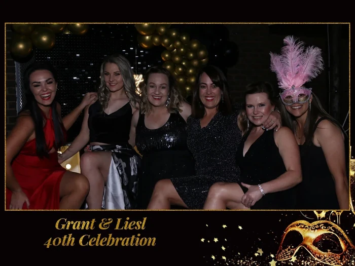 Grant & Liezl 40th Birthday Celebration with our Retro photo booth