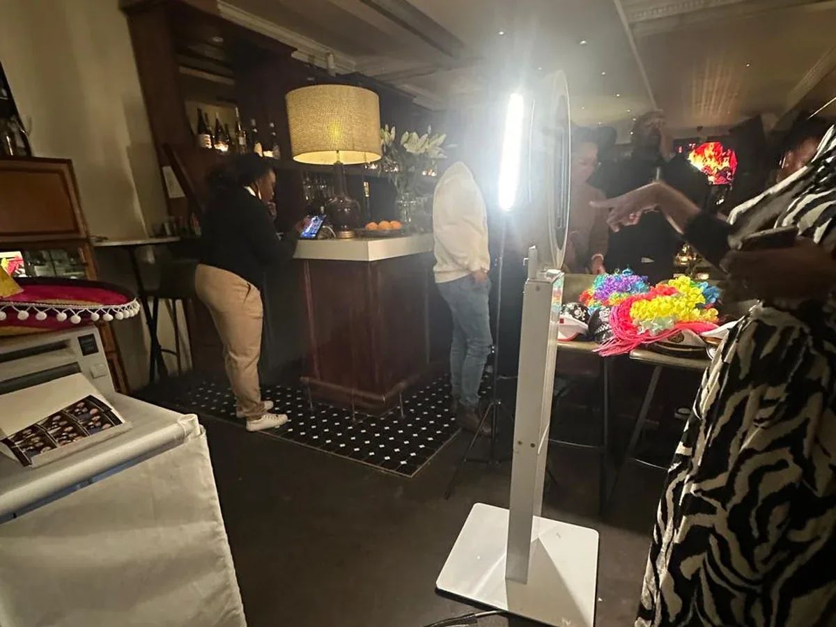 HaloBox for Nobhongo Gxolo 40th birthday celebration on Bree Street in Cape Town Western Cape