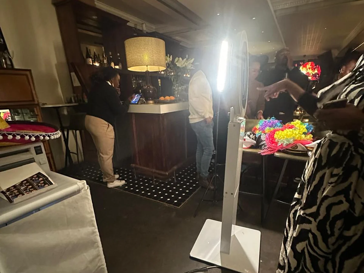 HaloBox for Nobhongo Gxolo 40th birthday celebration on Bree Street in Cape Town Western Cape
