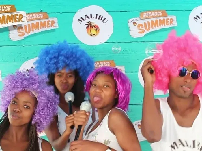 Malibu Because Summer branded photo booth in Ballito by SelfieBox