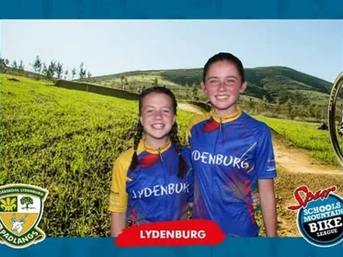 Spur Schools MTB League branded SelfieBox photo booth image