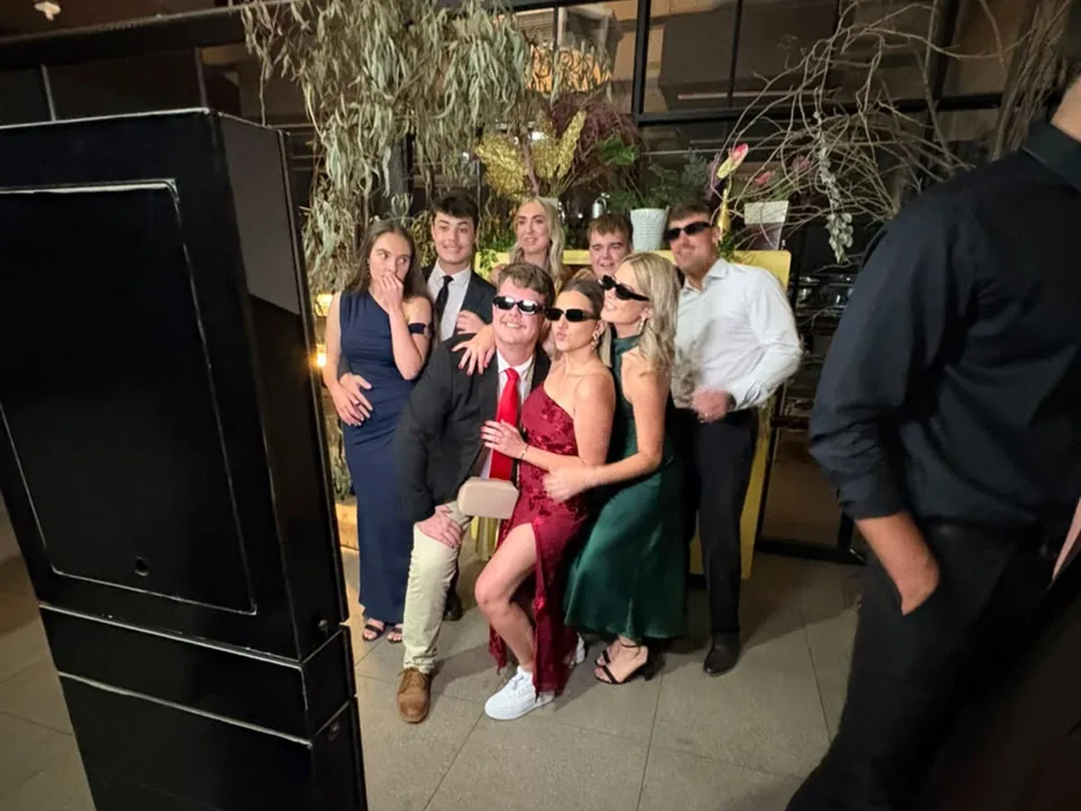 Tuxedo photo booth for the Klawerhof residence dine at NWU Potchefstroom