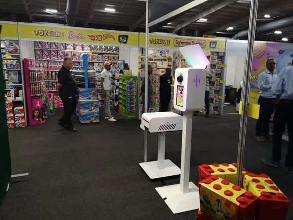 ToyZone KidsCon Nano photo booth setup by SelfieBox at Gallagher Convention Centre in Midrand