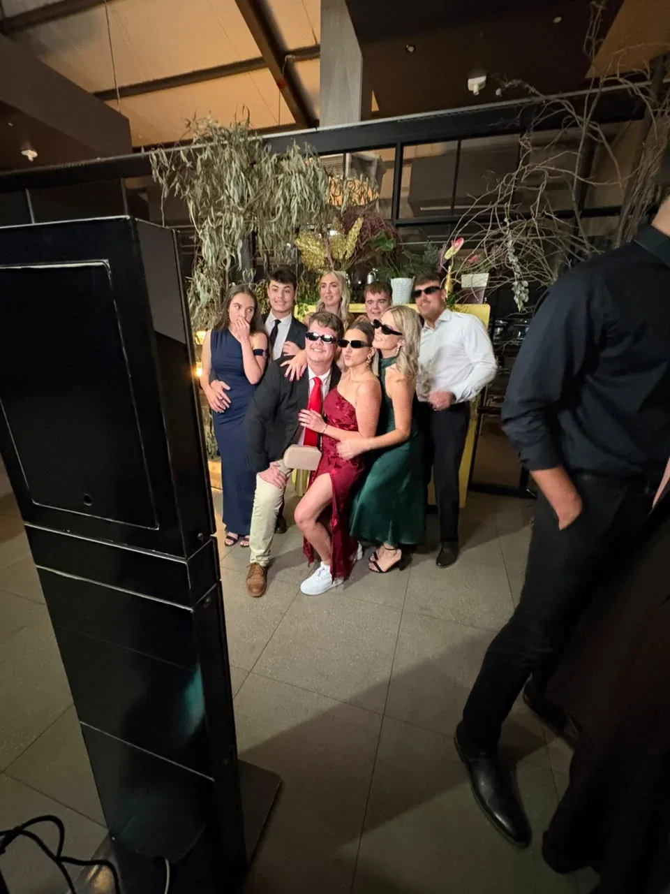 Tuxedo photo booth for the Klawerhof residence dine at NWU Potchefstroom