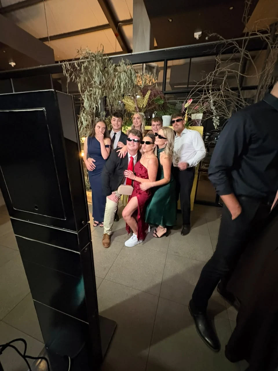 Tuxedo photo booth for the Klawerhof residence dine at NWU Potchefstroom