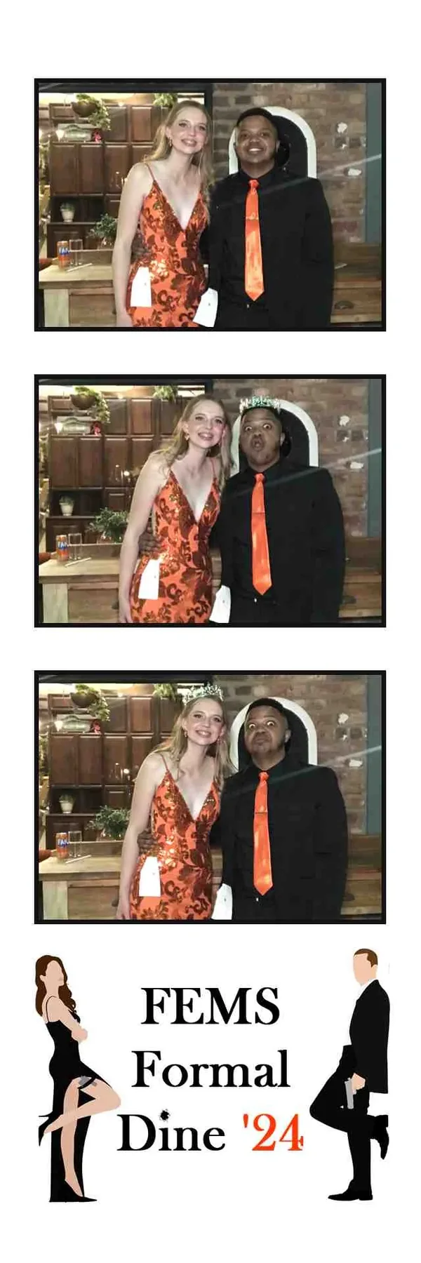 Tuxedo photo booth for NWU FEMS Dine!