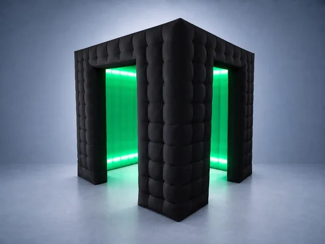 InflataBooth photo booth — black
