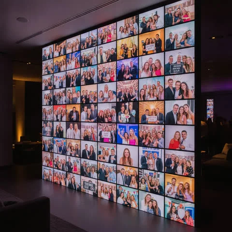 Live photo gallery wall